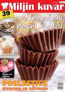 Nepečeni posni kolači u 25. Miljinom kuvaru Naša Izdanja